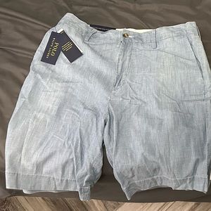 Size 32 Light Blue Polo Dress Shorts